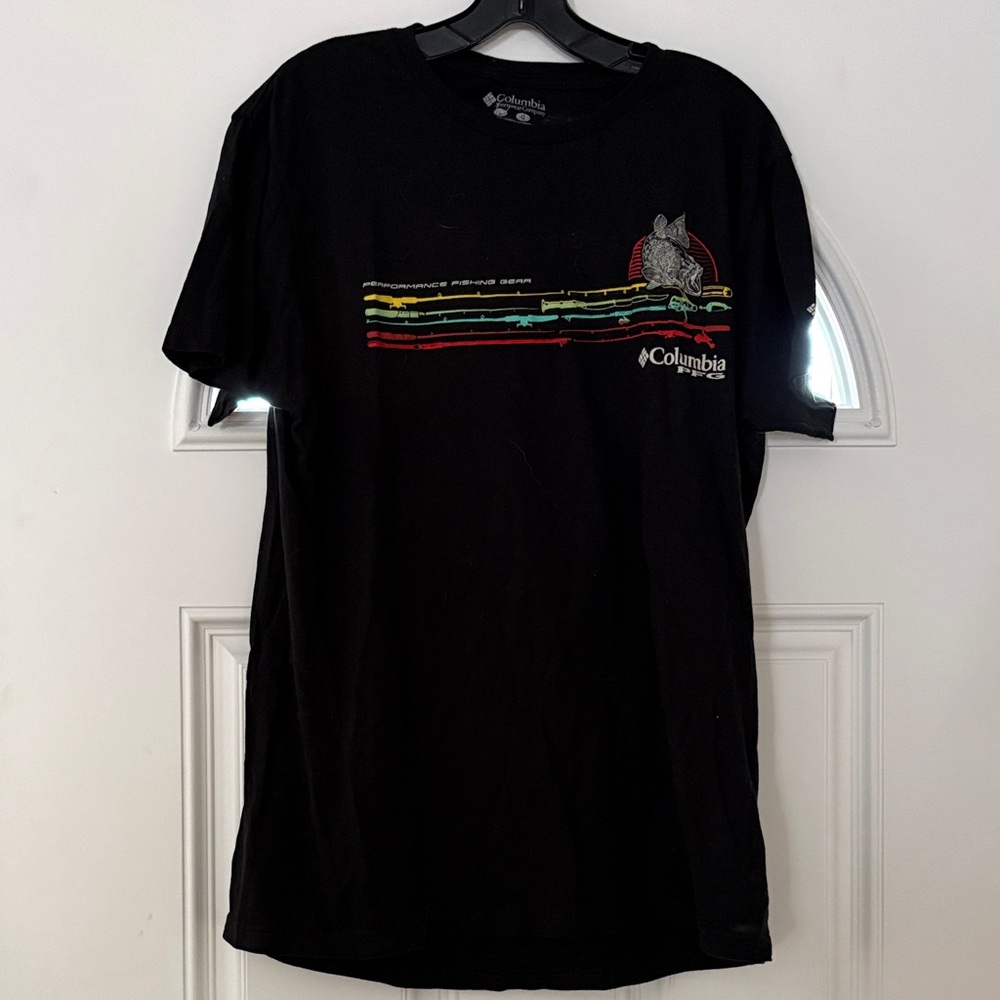Columbia Black Multicolor Graphic Tee